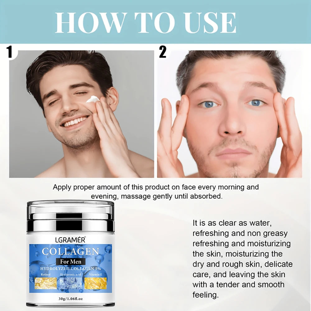 LGRAMER Retinol Anti-Wrinkle Face Cream for Men – 30ml