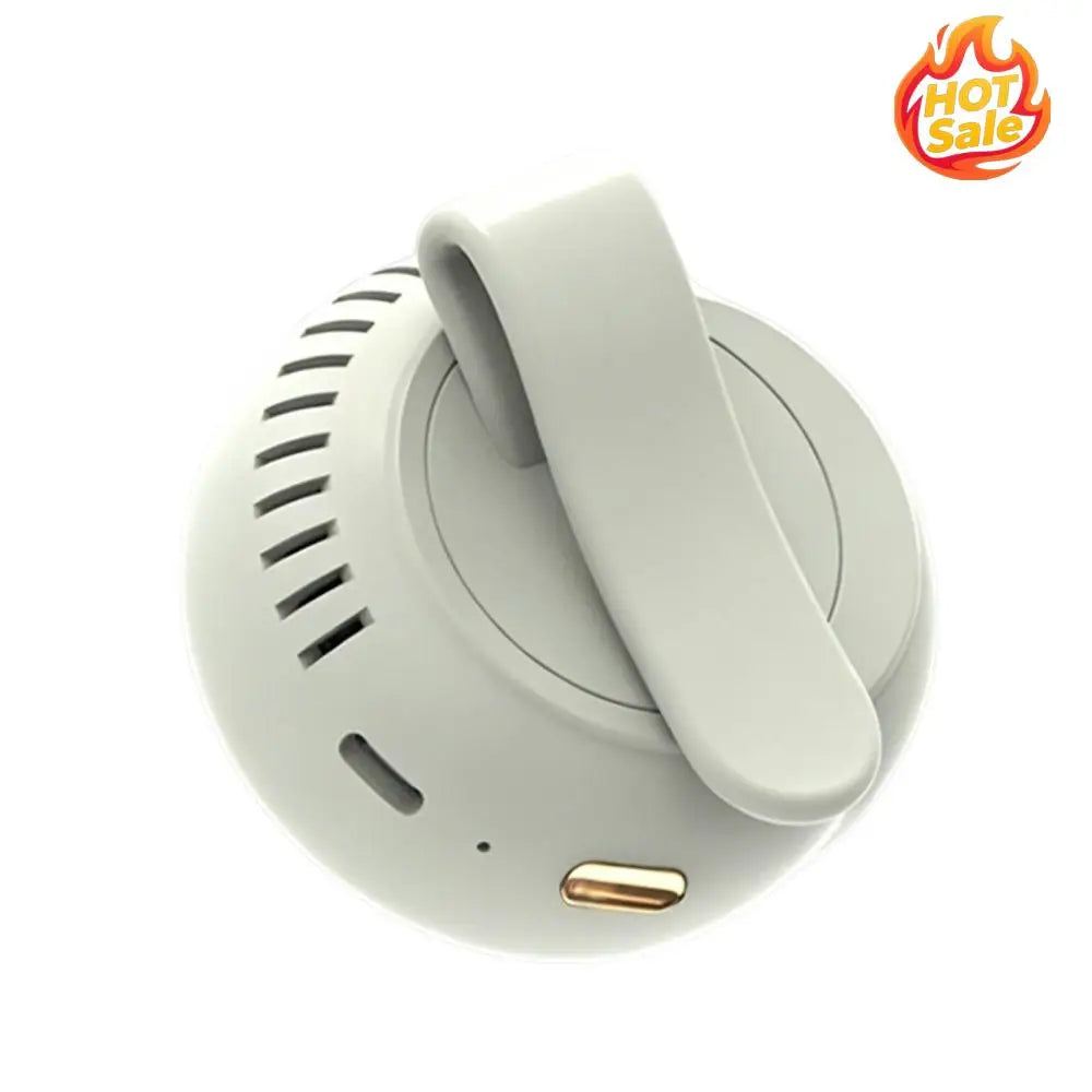 Portable Bladeless Waist Clip Fan – 3-Speed Silent & Rechargeable