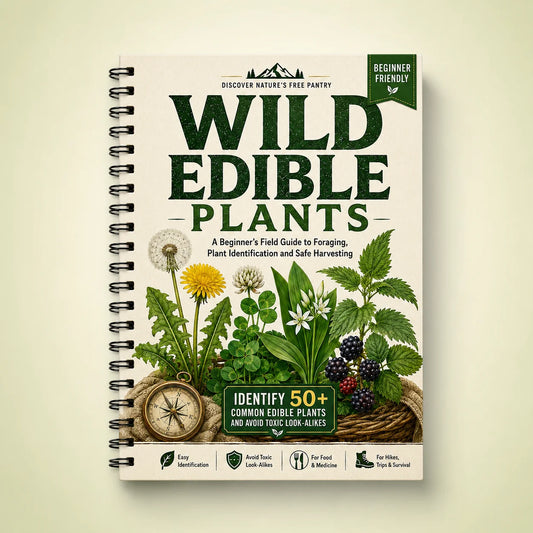 Wild Edible Plants Identification Guide Beginner Foraging Field Peaceful Pleasures Health and Wellness HHB-A0-477