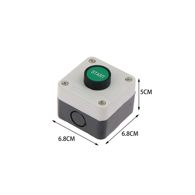 New 1pc Emergency Stop Industrial Control Button Box With Arrow Symbol CNC Start Stop Self Sealing Waterproof Button Switch Peaceful Pleasures Health and Wellness 1NO 0