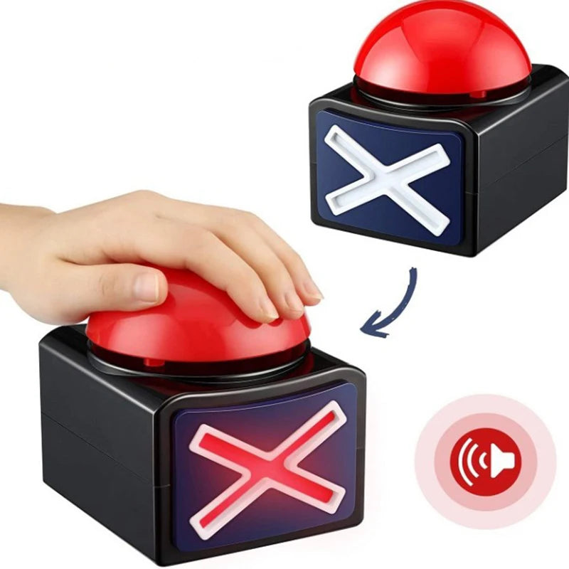 Interactive Quiz Buzzer with Sound & Light | Party Game Button