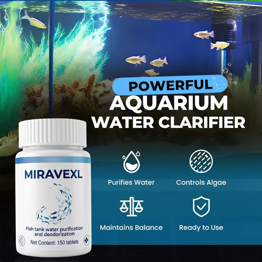 Aquarium Water Clarifying Tablets – Clear, Fresh & Odor-Free