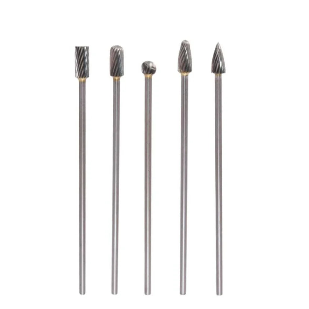 Solid Carbide Rotary Burrs Long Single Cut Head Milling Cutters Tools