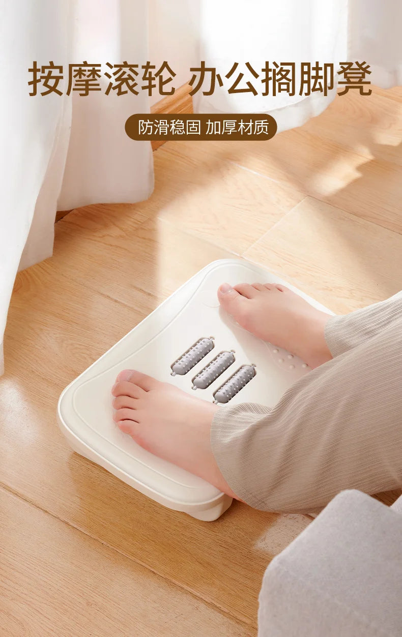 Rocking Footrest for under Desk Ergonomic Desk Leg Rest Rocker Balance Board Comfortable Foot Stool for Desk Home Office Peaceful Pleasures Health and Wellness