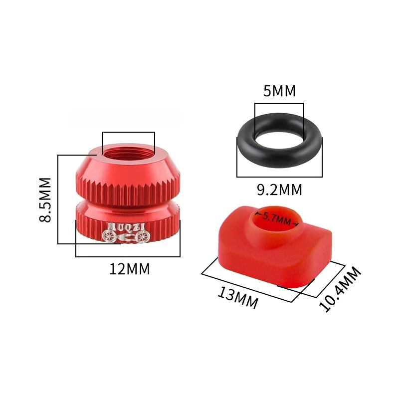 2Pcs Bike Tubeless Tire Presta Valve Nut MTB Road Bicycle Rim Aluminum Ultralight Valve Cap Cycling Repair Parts Peaceful Pleasures Health and Wellness