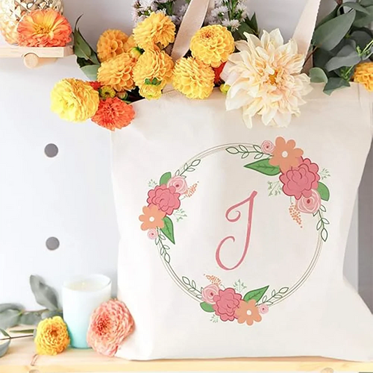 Personalized Name Tote Bag | Beach, Wedding & Bridesmaid Gift Personalized Tote Bag Peaceful Pleasures Health and Wellness