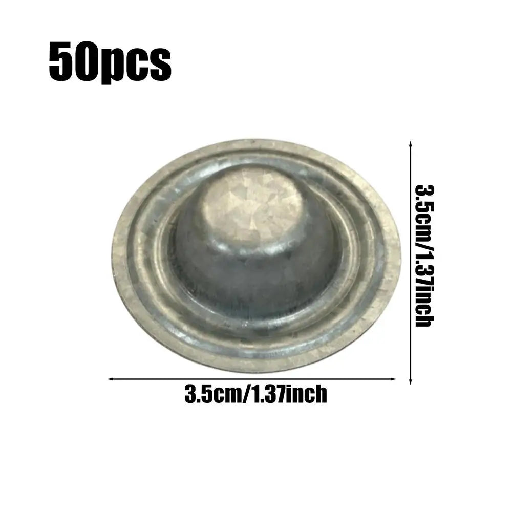 50pcs Metal Roof Screw Caps | Waterproof Bolt Cover Set Roof Screw Caps Peaceful Pleasures Health and Wellness single attribute