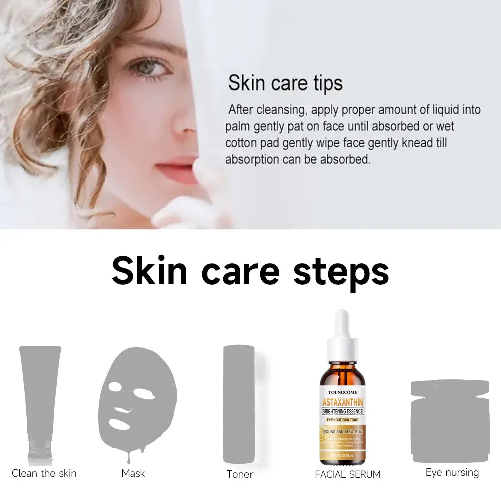 YOUNGCOME Astaxanthin Face Serum – Collagen & Vitamin C Kit