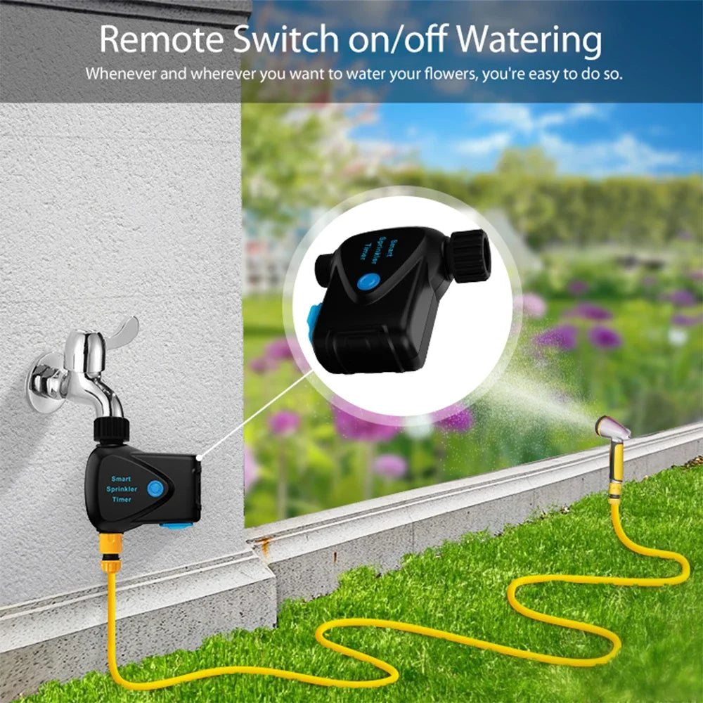 Tuya Smart Wifi Water Timer Sprinkler Irrigation With Water Metering Smart Sprinkler Control for Garden Plants Peaceful Pleasures Health and Wellness