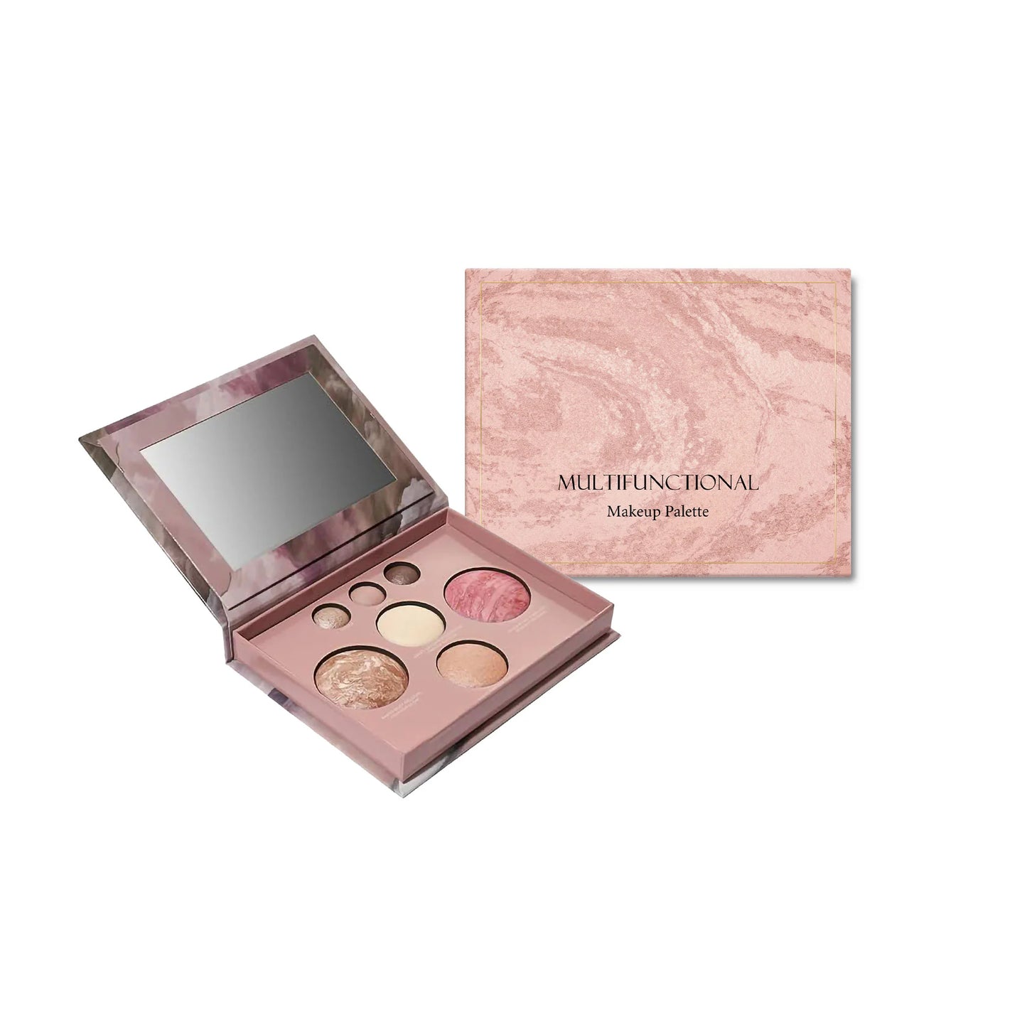 Matte & Shimmer Makeup Palette – Highlight, Blush & Contour