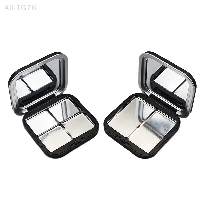 Magnetic Empty Makeup Palette Matte Black with Mirror & Pans