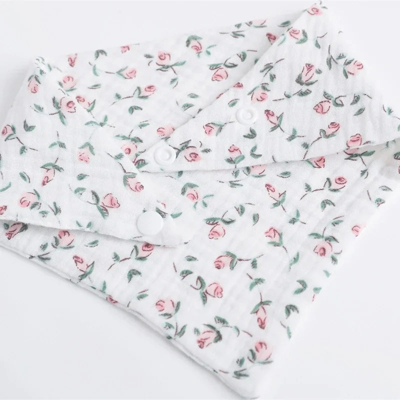 5-Pack Soft Cotton Baby Burp Cloths & Newborn Washcloths