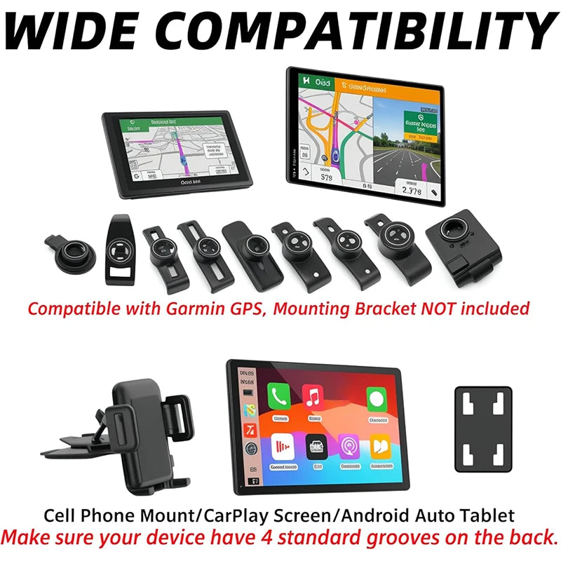 CD Slot Car Phone Mount 17mm Ball | Universal 4–11" Holder