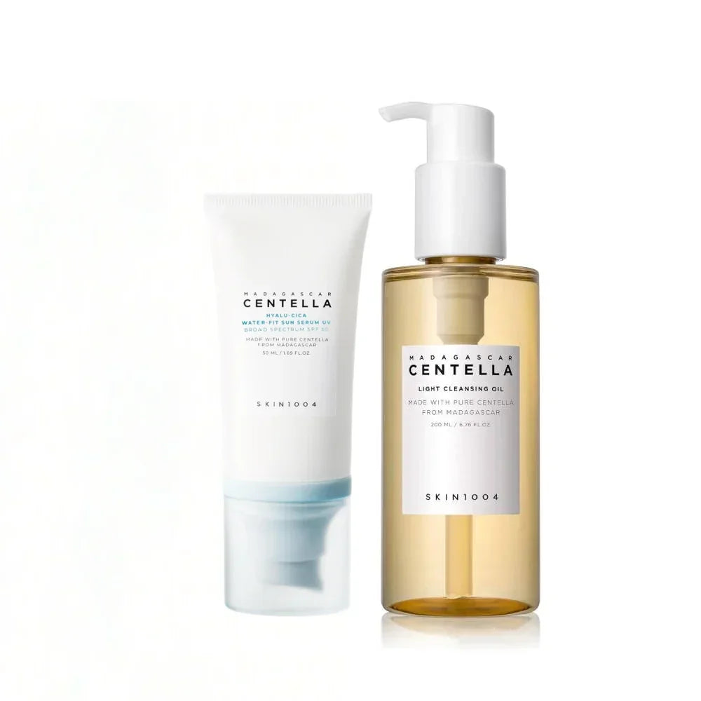 SKIN1004 Centella Cleansing Oil & Sunscreen Face Care Set Peaceful Pleasures Health and Wellness 2pcs
