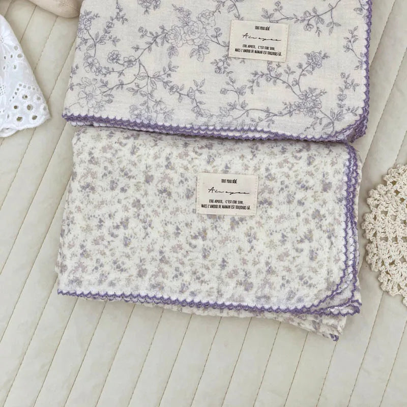 Baby Muslin Swaddle Blanket | 2-Layer Cotton & Bamboo Gauze Baby Swaddle Blanket Peaceful Pleasures Health and Wellness