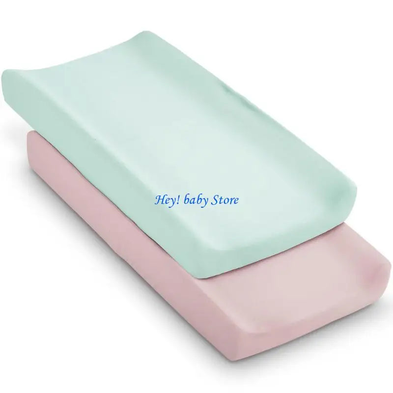 2-Pack Diaper Changing Pad Cover – Soft Breathable Changer Sleeve