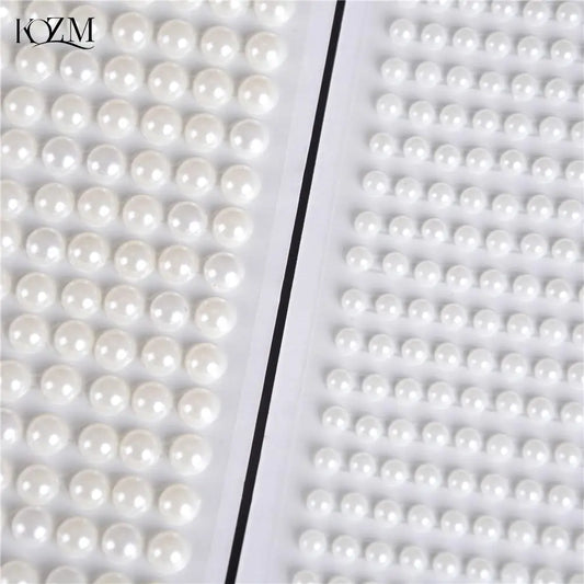 Pearl Stickers Self-Adhesive Acrylic Gems 4/6/8mm Sheets Craft Gem Stickers Oasis Select 4MM