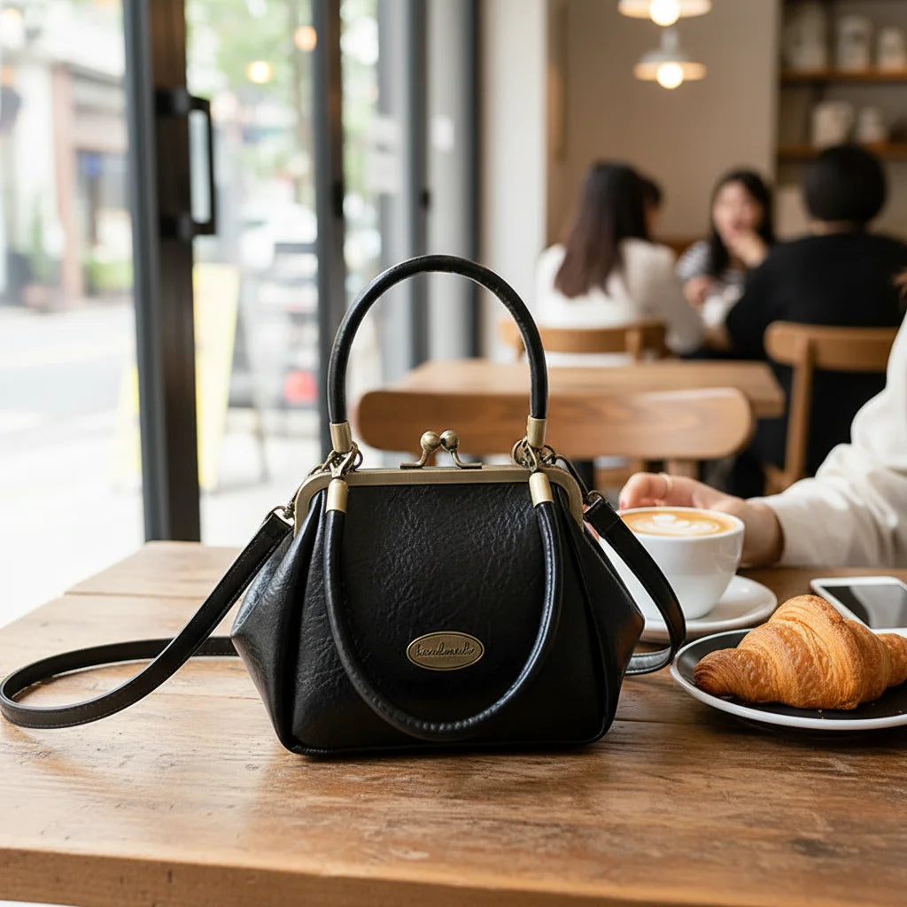 Women Mini Crossbody Bag Retro Solid Color Single Shoulder Bag Lightweight Small Purse For Daily Use Peaceful Pleasures Health and Wellness
