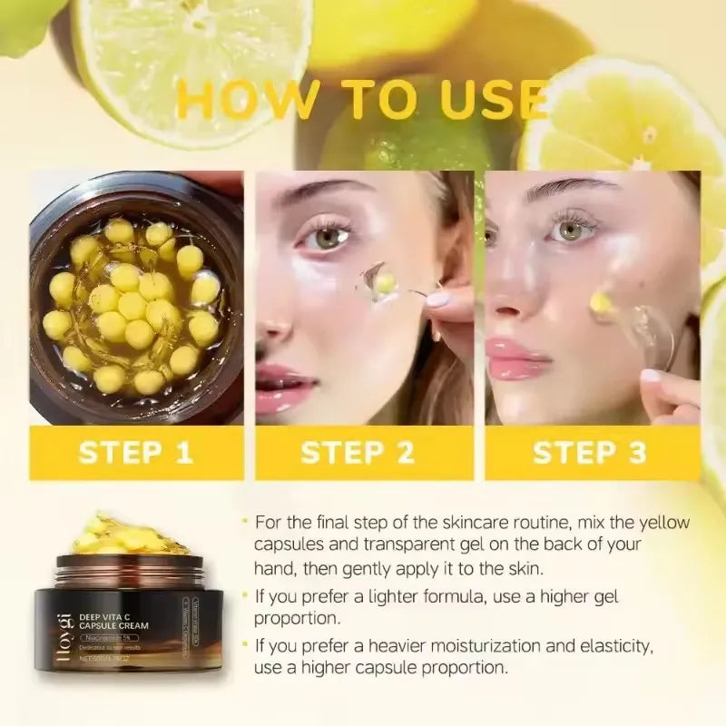 Vitamin C Golden Capsule Face Moisturizer | Glow & Hydration