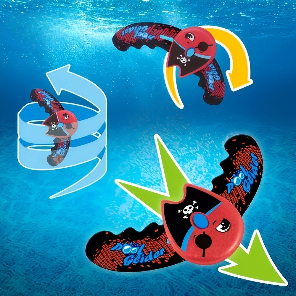 Manta Ray Self-Propelled Pool Diving Toy for Kids | No Batteries