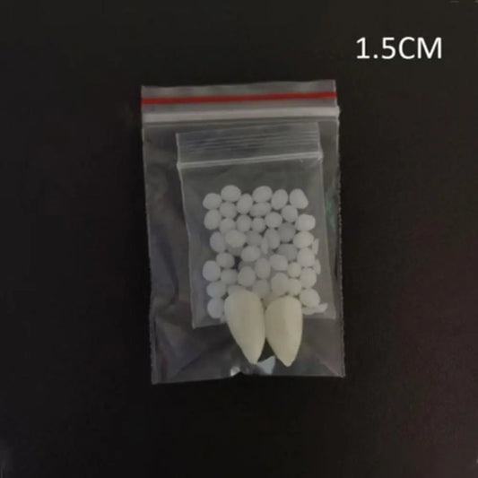 Resin Vampire Fangs with Adhesive – Halloween Fake Teeth DIY Costume Fake Fangs Oasis Select 1.5CM