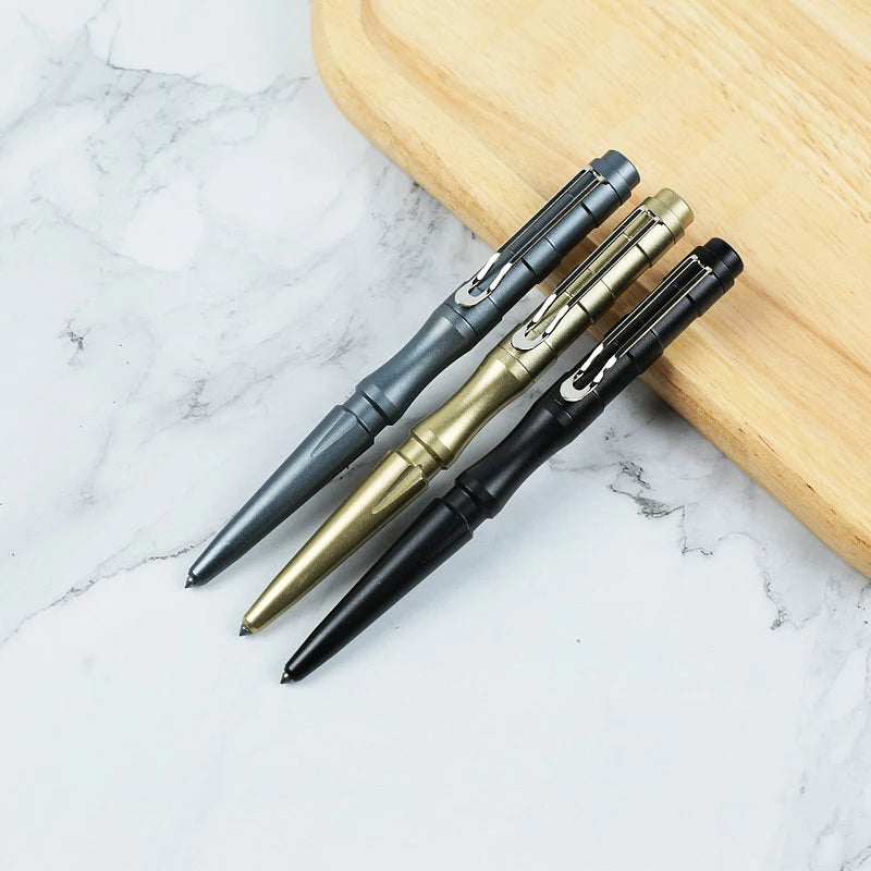 Outdoor Writing Multi-functional Tactical Pen Tip Anti-wolf Defense Pen Broken Window Survival Aluminum Alloy Tactical Pen Peaceful Pleasures Health and Wellness