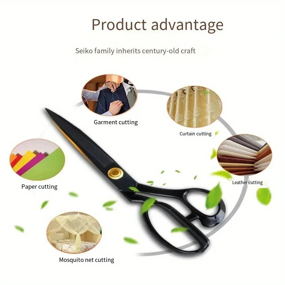 Professional Tailor Scissors – Stainless Steel Fabric & Leather Cutter Peaceful Pleasures Health and Wellness