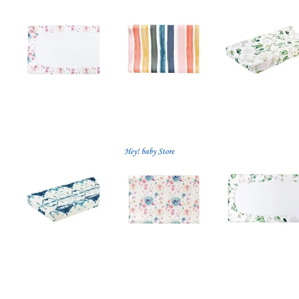 Floral Leaf Fitted Crib Sheet | Boho Watercolor Botanical Nursery