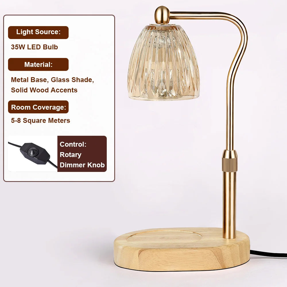 RUNTOIN 35W Dimmable Candle Warmer Lamp – Adjustable Height