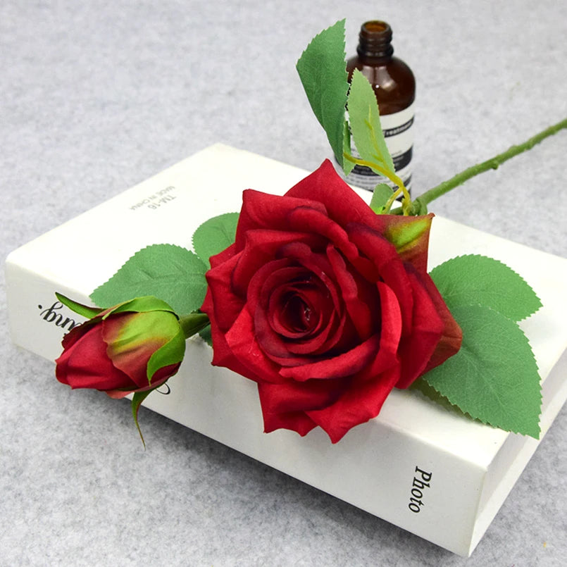 Artificial Silk Rose Bouquet for Home & Wedding Decor