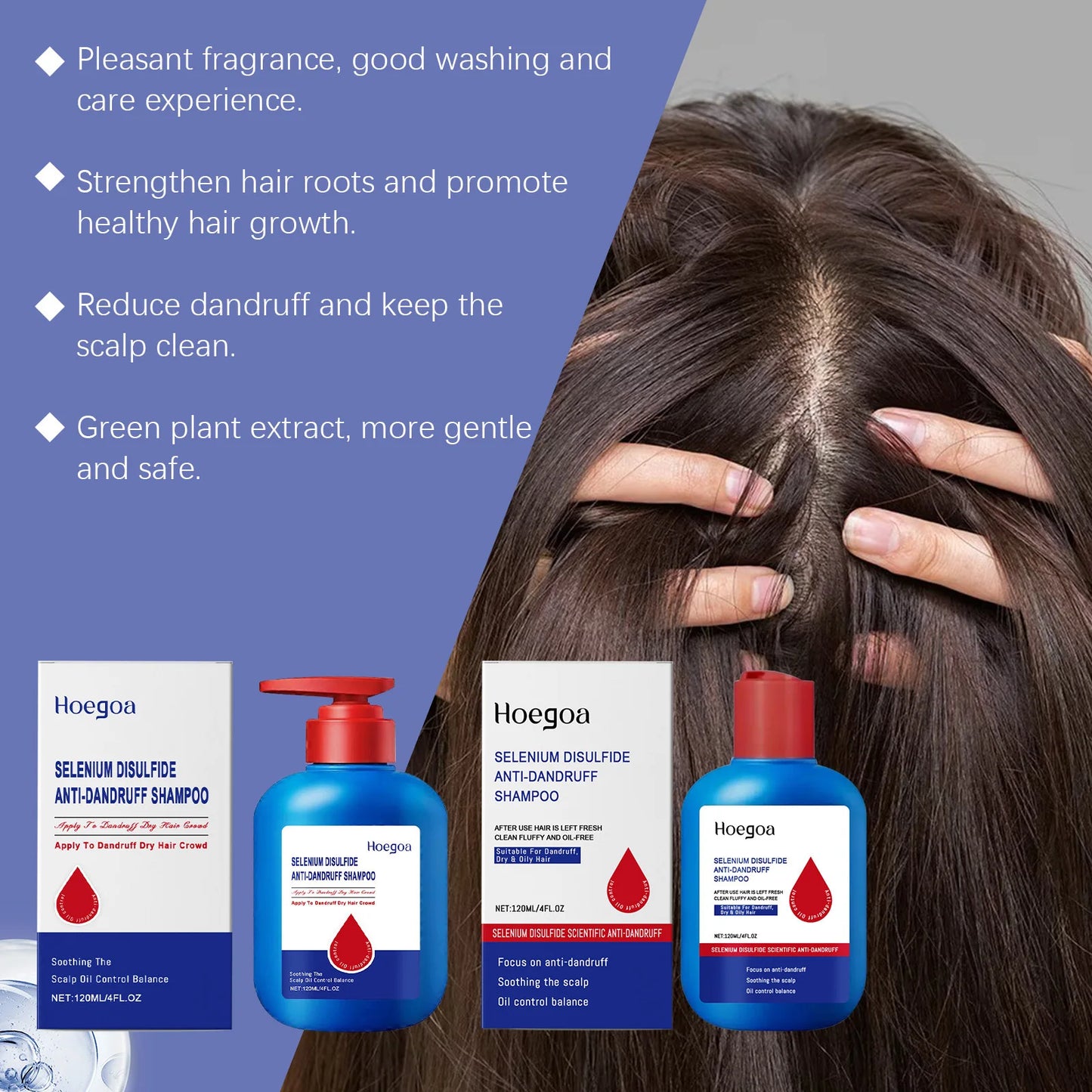 HOEGOA Selenium Sulfide Shampoo | Dandruff & Oil Control