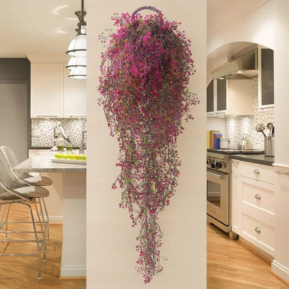 Handmade Wicker Hanging Flower Basket | Wall Planter
