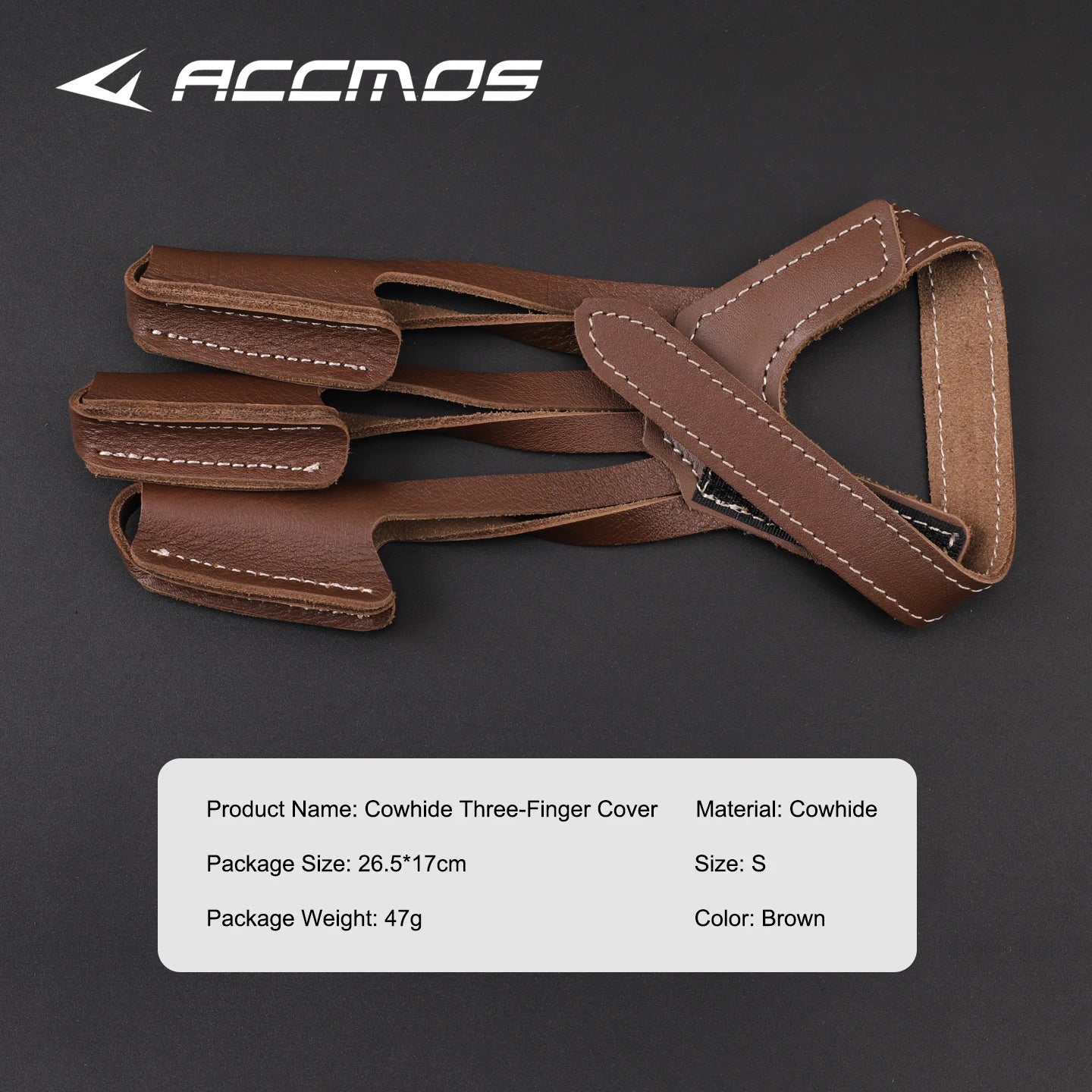 Three-finger Finger Guard Leather Protection Glove Archery Equipment