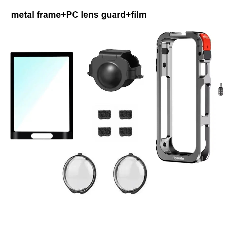 Insta360 X5 Metal Cage Kit – Frame, Lens Guard & Cover