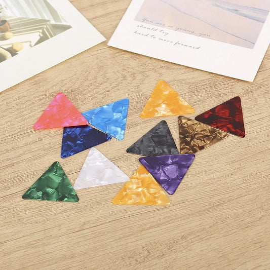 Thickness 0 5 75 Positive Triangle Celluloid Guitar Pick Acoustic Peaceful Pleasures Health and Wellness