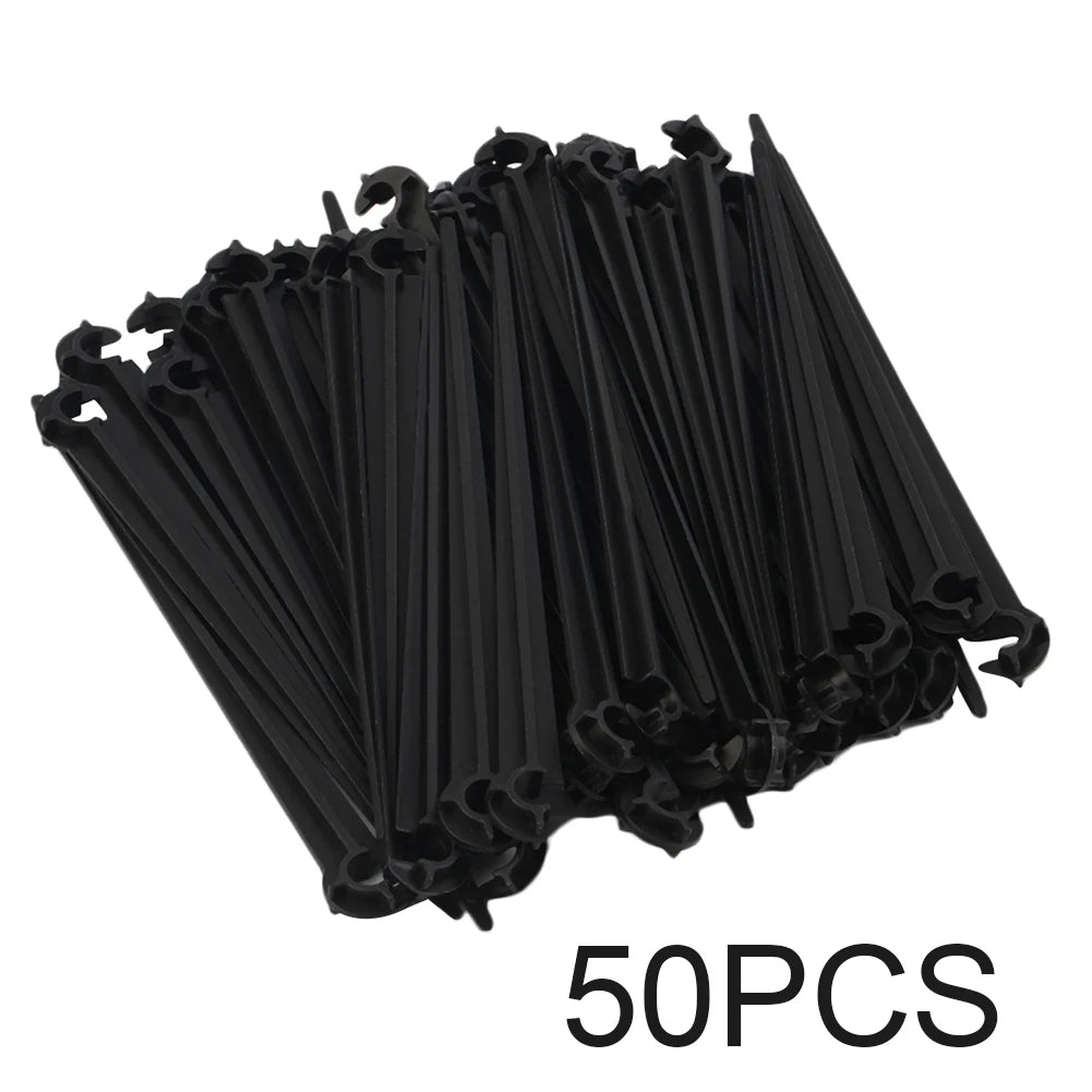 50Pcs Drip Irrigation Support Stakes for 4/7mm Hose Peaceful Pleasures Health and Wellness