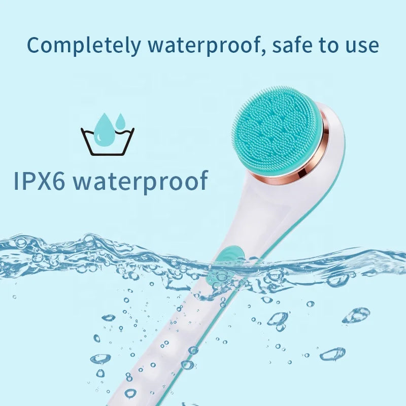 Multi-Function Long Handle Electric Silicone Soft Cleaning Home Use Massage Body Bath Brush Peaceful Pleasures Health and Wellness