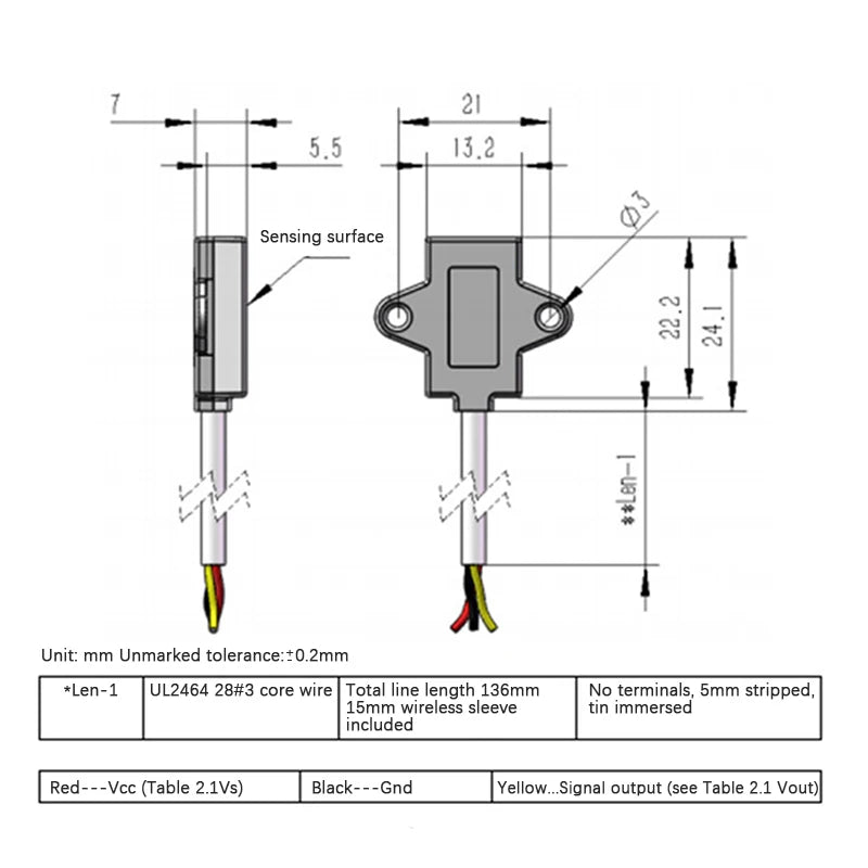 Non-Contact Capacitive Water Level Sensor 3.3V–5V | Liquid Detector