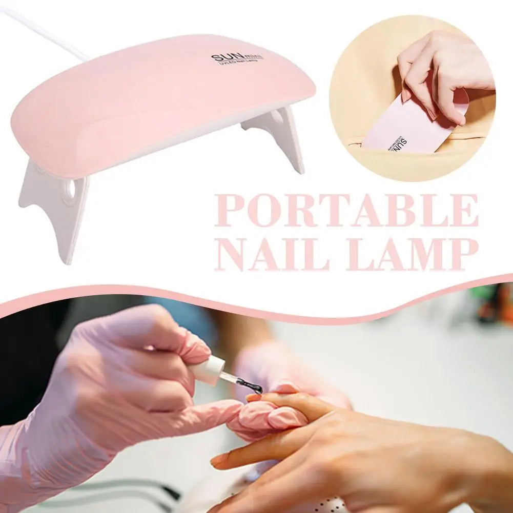 Mini UV/LED Nail Lamp – 6W USB Portable Gel Polish Curing Light Peaceful Pleasures Health and Wellness