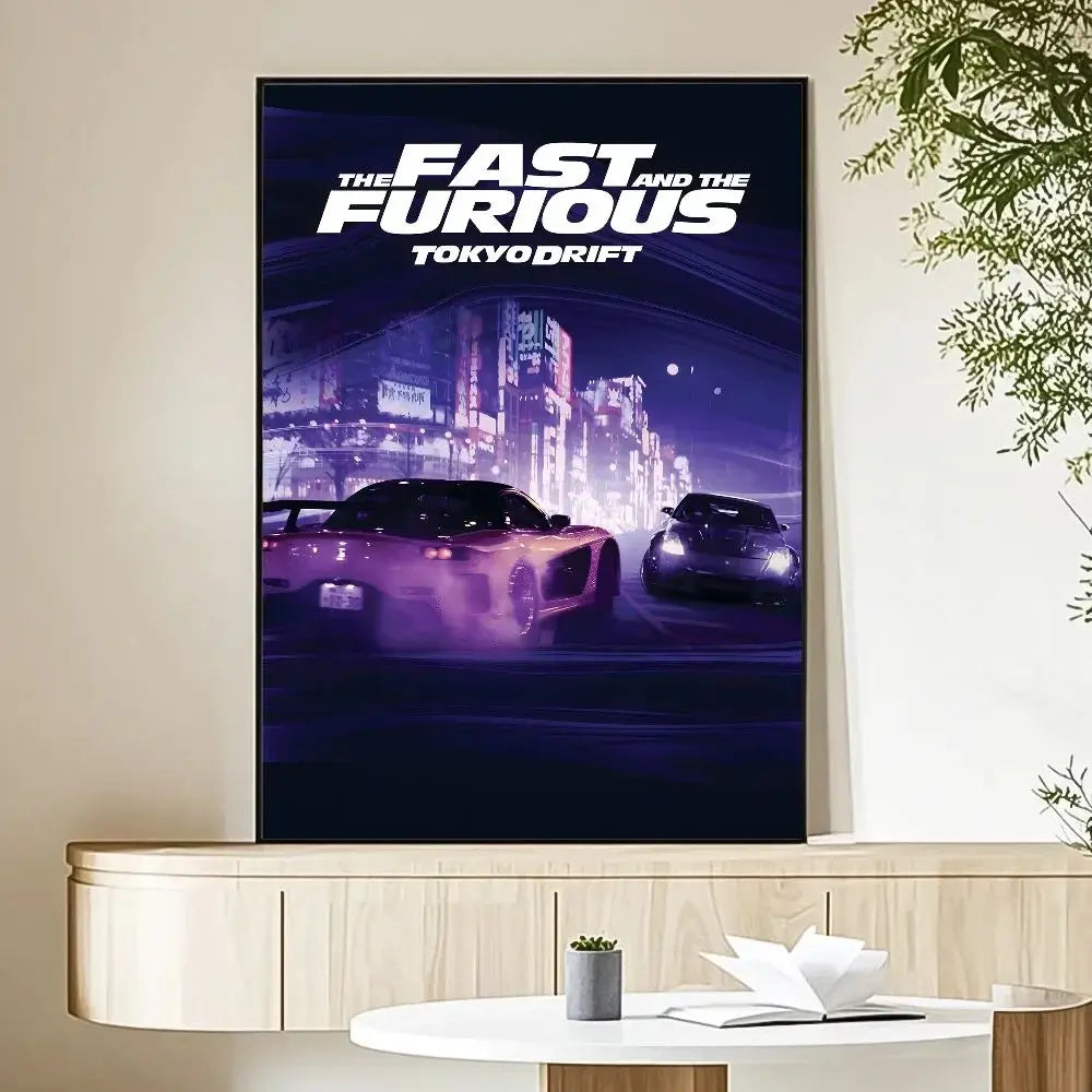 Fast & Furious 2 Vintage Canvas Movie Poster | Fan Wall Art
