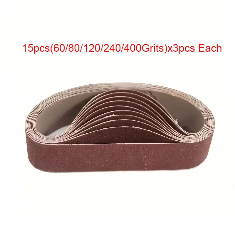 30 X Abrasive Belt 60 80 120 240 400 Grain Sanding Filing Grinding