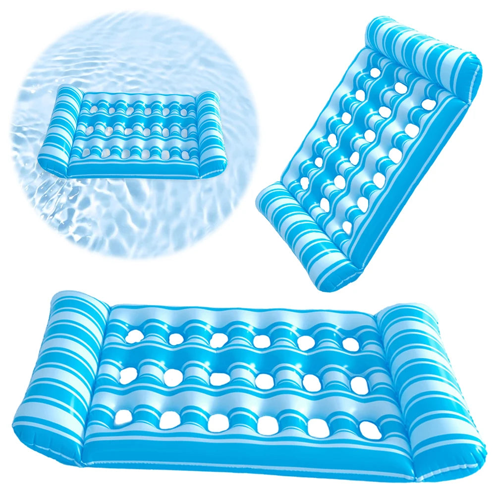 Inflatable Floating Lounger Pool Air Mattress Hammock Float