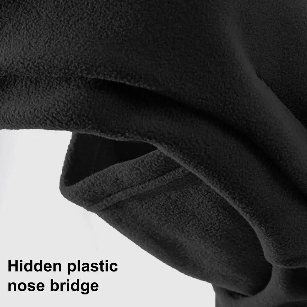 1PC Winter Fleece Neck Warmer Balaclava, Adjustable Drawstring Hood, Lightweight Soft Unisex Ski Mask for Cycling Outdoor Sports Peaceful Pleasures Health and Wellness