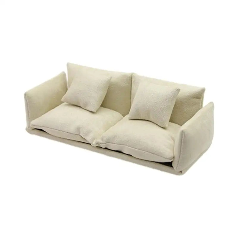 1/12 Scale Miniature Dollhouse Sofa Couch | DIY Room Decor
