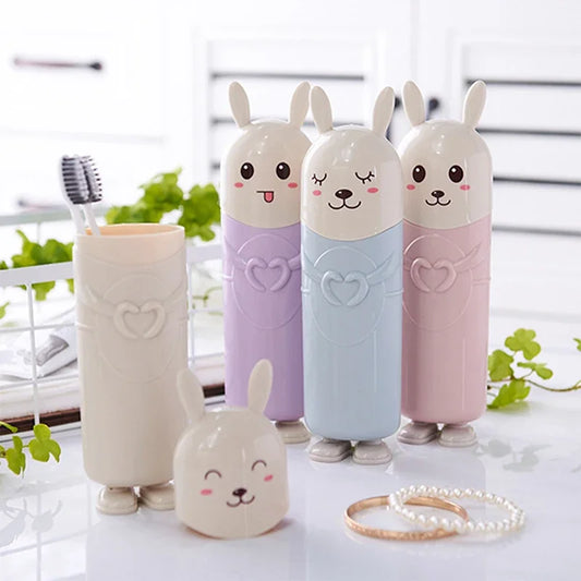 Toothpaste Toothbrush Storage Box Portable Protect Case Toothbrush Cup for Outdoor Travel Camping Capsule Toiletries Organizer Peaceful Pleasures Health and Wellness