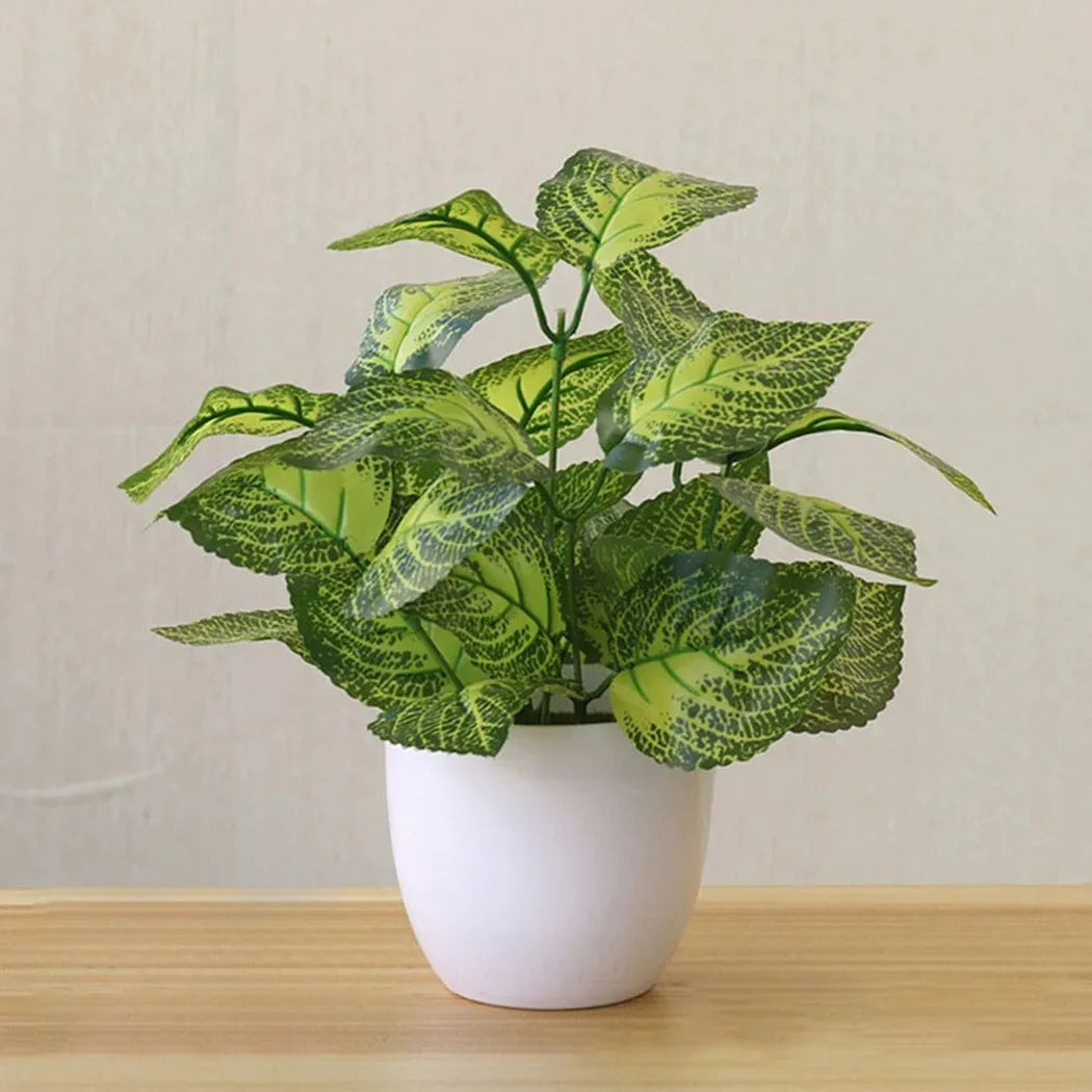 Artificial Bonsai Plant Pot | Fake Foliage Home Office Decor