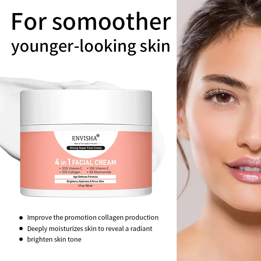 ENVISHA Collagen Face Cream – Niacinamide & Hyaluronic Acid Peaceful Pleasures Health and Wellness