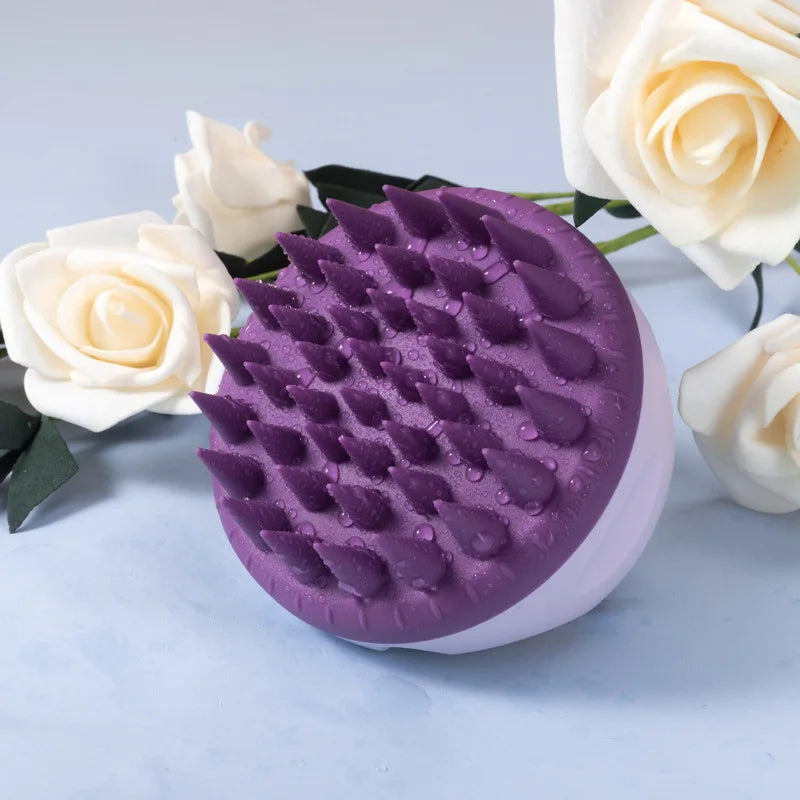 Scalp Scrubber Shampoo Brush & Massager with Handle
