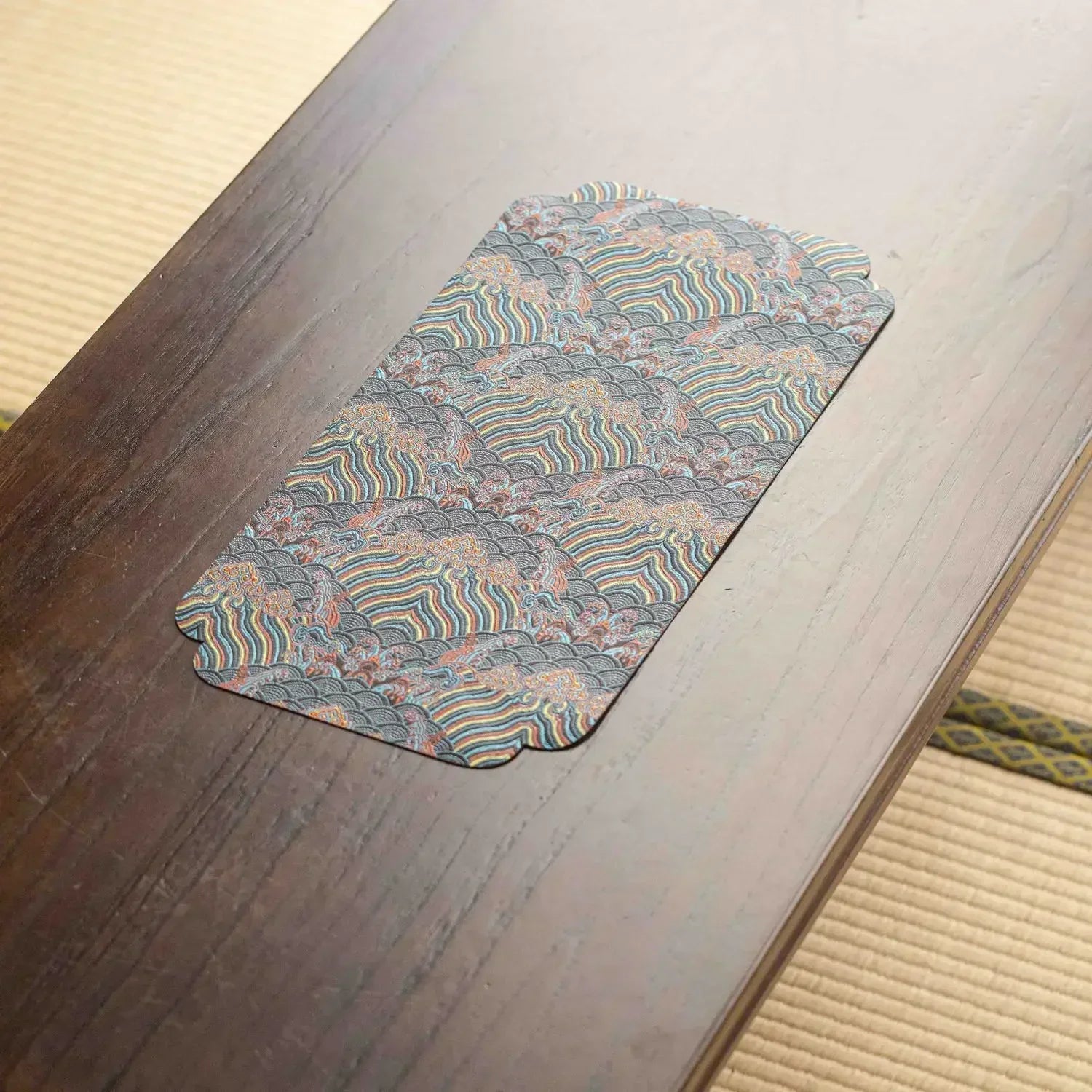 48X24cm Hot Sale Nordic Style Tea Table Antiskid Mat Restaurant Luxury Double-Sided Brocade Table Pad Tea Tabletop Upholstery Peaceful Pleasures Health and Wellness