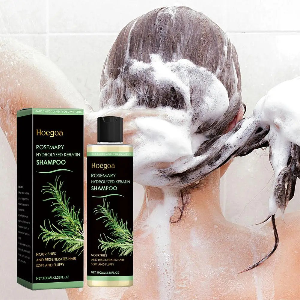 100ML Rosemary Hair Shampoo Volumizing and Thickening Strengthening and Oil Control Nourishes and Repairs Hair Oil Adds Volume Peaceful Pleasures Health and Wellness